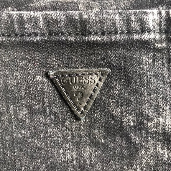 GUESS Black Tie Dye Marbled Skinny Jeans - Picture 5 of 8